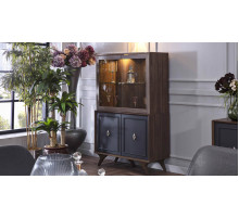 Двустворчатый шкаф витрина для посуды Алегро ALEG-13