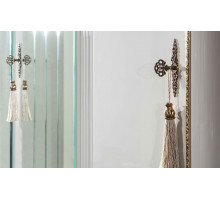 Шестистворчатый распашной шкаф для одежды и белья с зеркалом в спальню Мариана MARI-34