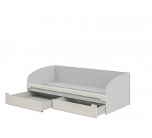 Односпальная кровать с 2-мя ящиками Леонардо МН-026-12-С1