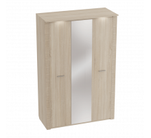 Трехстворчатый шкаф гардероб для спальни Элана, цвет Бодега белая